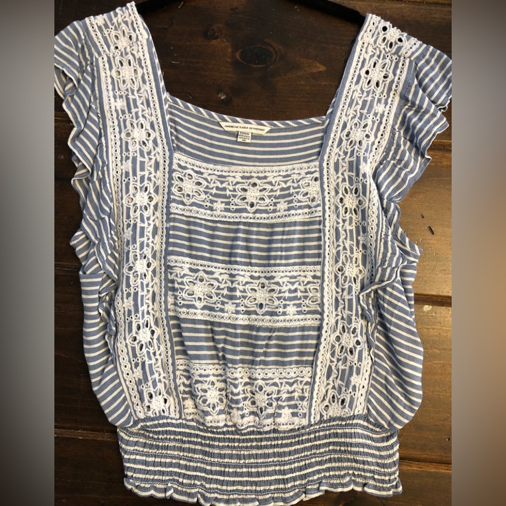 American eagle embroidered shirt